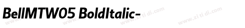 BellMTW05 BoldItalic字体转换